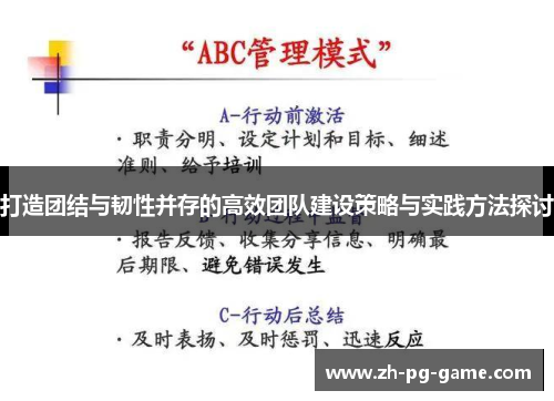 打造团结与韧性并存的高效团队建设策略与实践方法探讨